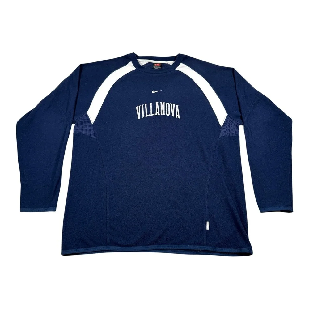Villanova Wildcats Sweatshirt Mens L Fleece NCAA Basketball Nike Long Sleeve